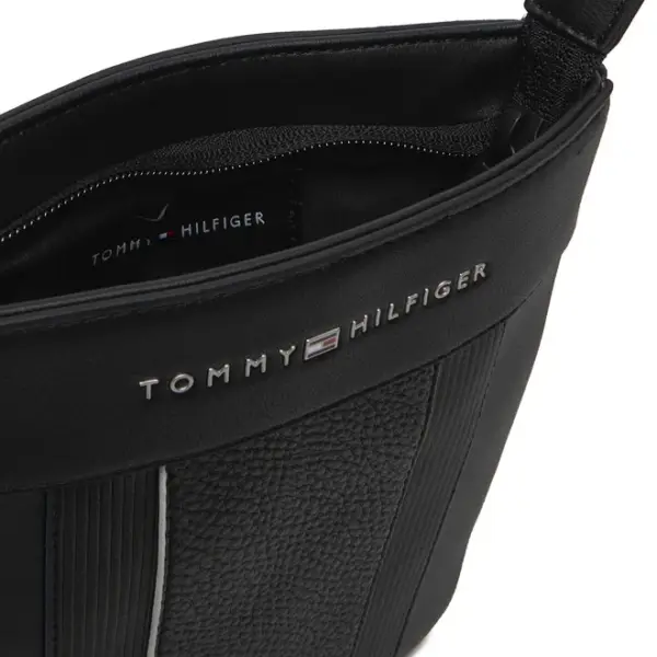 Tommy Hilfiger - Ανδρική Τσάντα ΏμουΧιαστί Th Foundation Crossover AM0AM13112-BDS Μαύρο