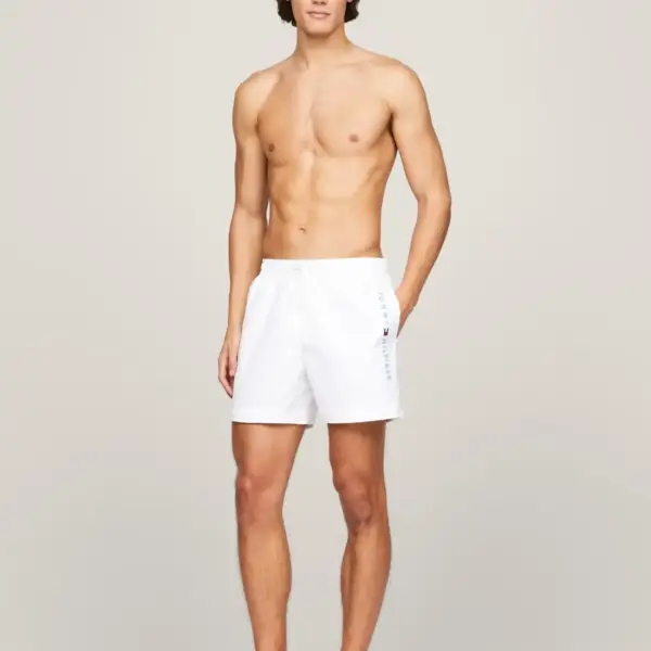 Tommy Hilfiger - Ανδρικό Μαγιό Σορτς UM0UM03258-YCF Λευκό UM0UM03258-YCF