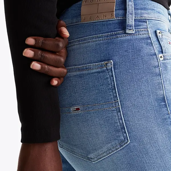 Tommy Hilfiger - Γυναικείο Th Sylvia High Rise Skinny Jeans DW0DW20223-1A5 Μπλε DW0DW20223-1A5