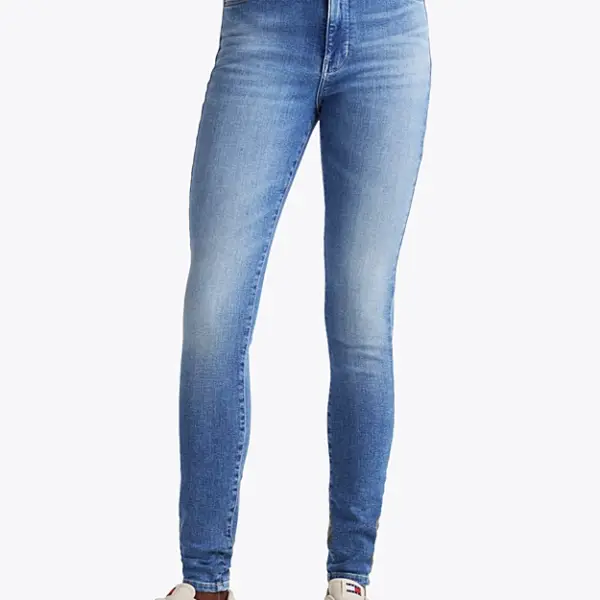 Tommy Hilfiger - Γυναικείο Th Sylvia High Rise Skinny Jeans DW0DW20223-1A5 Μπλε DW0DW20223-1A5
