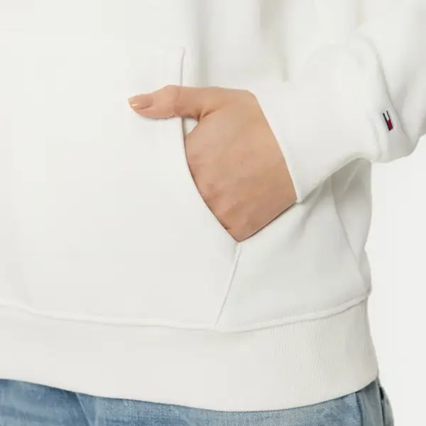 Tommy Hilfiger - Γυναικείο Φούτερ με Κουκούλα Tjw Reg Ess Regular Fit DW0DW20170-YBL Εκρού DW0DW20170-YBL