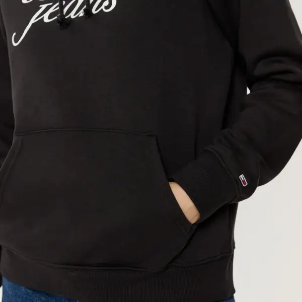 Tommy Hilfiger - Γυναικείο Φούτερ με Κουκούλα Tjw Reg Ess Regular Fit DW0DW20170-BDS Μαύρο DW0DW20170-BDS
