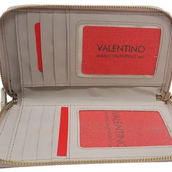 Valentino - Μεγάλο Γυναικείο Πορτοφόλι Divina Sa VPS1IJ47 Ασημί VPS1IJ47-PLATIN