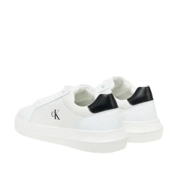 Calvin Klein - Ανδρικά Sneakers Chunky Cupsole Leather YM0YM01198-01W Λευκό