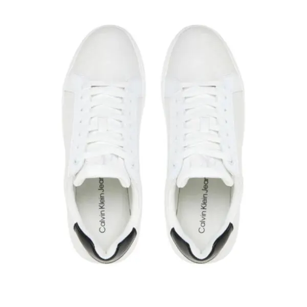 Calvin Klein - Ανδρικά Sneakers Chunky Cupsole Leather YM0YM01198-01W Λευκό