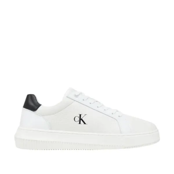Calvin Klein - Ανδρικά Sneakers Chunky Cupsole Leather YM0YM01198-01W Λευκό