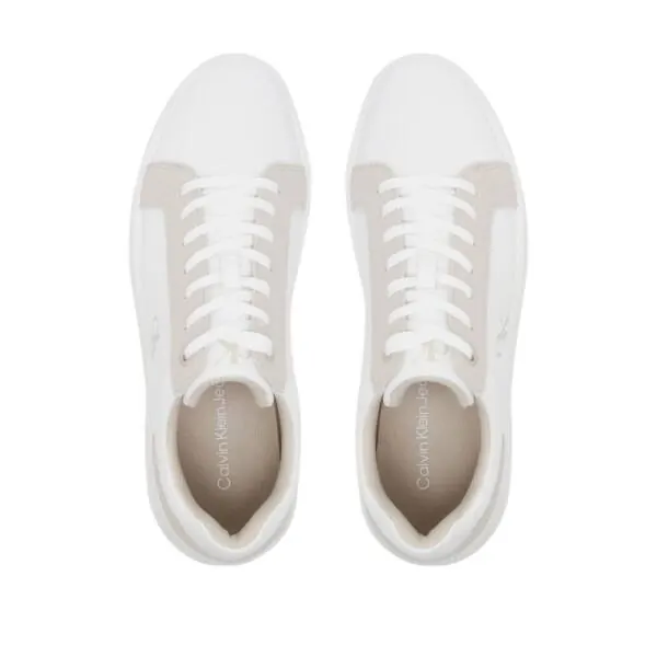 Calvin Klein - Ανδρικά Sneakers Chunky Cupsole Mg Canvas YM0YM01219-02S Λευκό YM0YM01219-02S