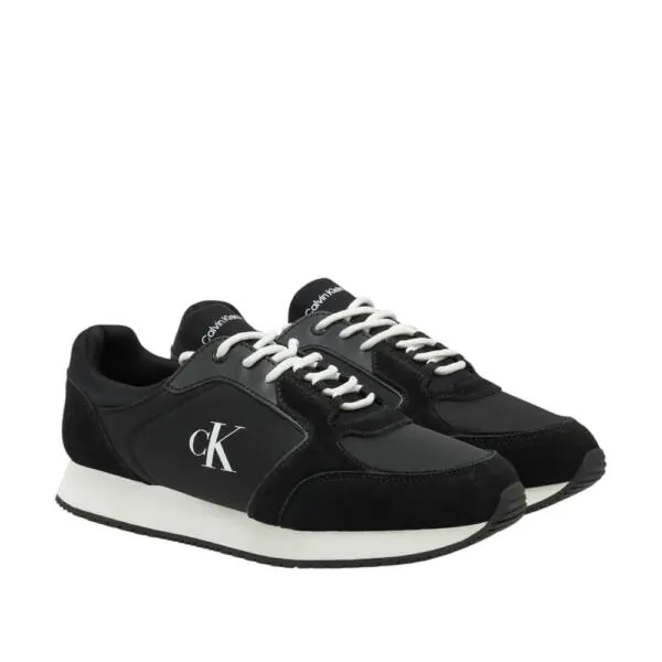 Calvin Klein - Ανδρικά Sneakers Retro Sock Runner Mg YM0YM01152-0GM Μαύρο YM0YM01152-0GM