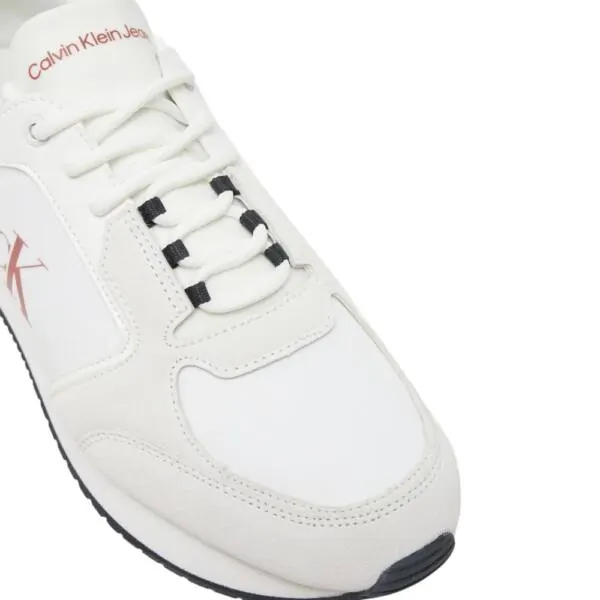 Calvin Klein - Ανδρικά Sneakers Retro Sock Runner Mg YM0YM01152-0LG Λευκό YM0YM01152-0LG