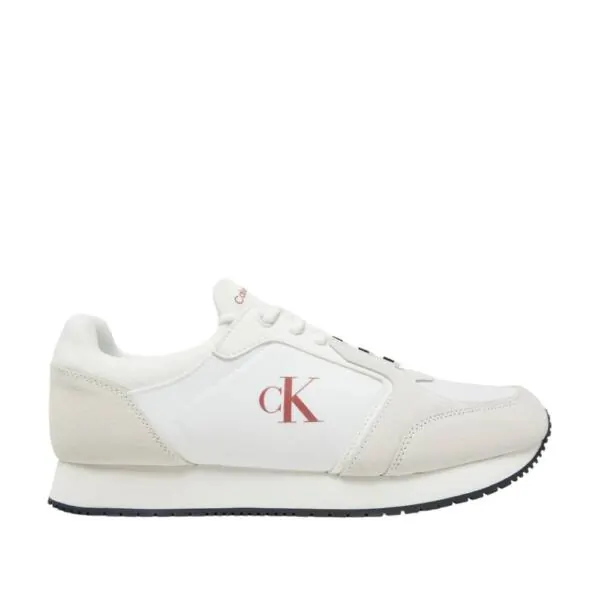 Calvin Klein - Ανδρικά Sneakers Retro Sock Runner Mg YM0YM01152-0LG Λευκό