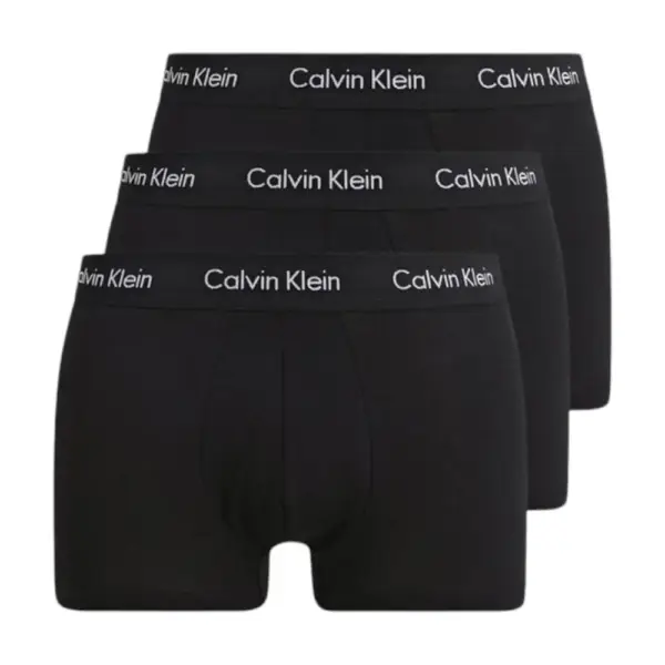 Calvin Klein - Ανδρικά Μποξεράκια Low Rise Trunk 3Pack 0000U2664G-XWB Μαύρο