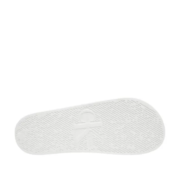 Calvin Klein - Ανδρικές Παντόφλες Slide Monogram Cv YM0YM01271-0K4 Λευκό YM0YM01271-0K4