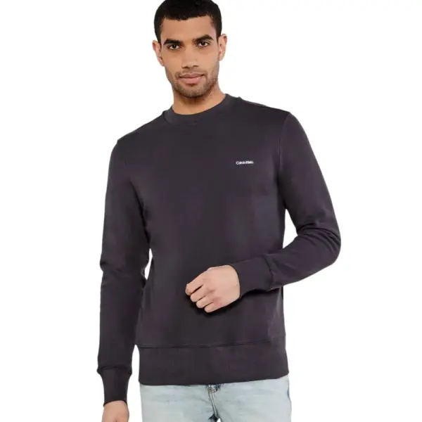 Calvin Klein - Ανδρικό Φούτερ Ck Jeans Label Crew Neck J30J327530-BA1 Ανθρακί