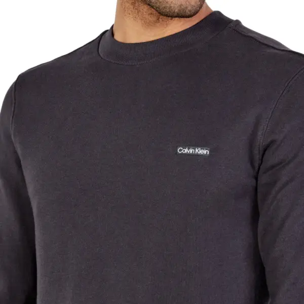 Calvin Klein - Ανδρικό Φούτερ Ck Jeans Label Crew Neck J30J327530-BA1 Ανθρακί J30J327530-BA1