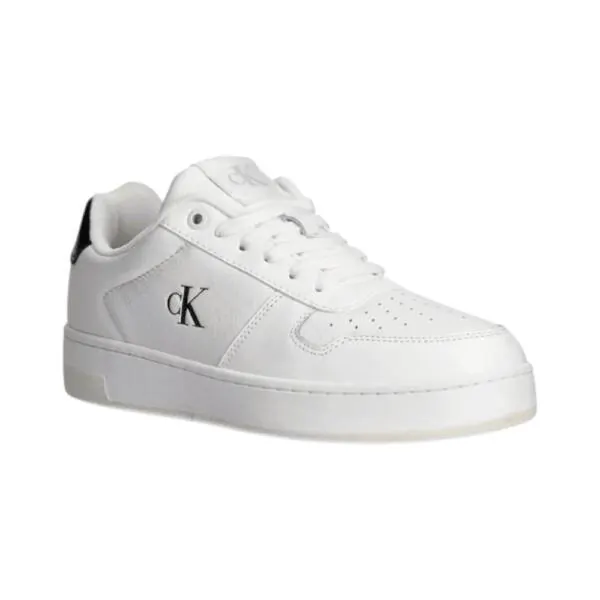 Calvin Klein - Γυναικεία Sneakers Basket Cupsole Low Mg YW0YW01765-01W Λευκό YW0YW01765-01W