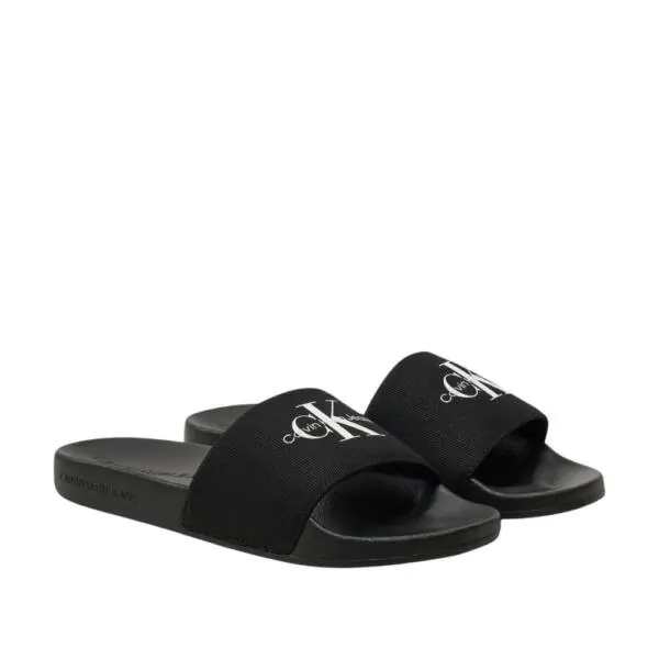 Calvin Klein – Γυναικείες Παντόφλες Slide Monogram Wn YW0YW01835-0GM Μαύρο YW0YW01835-0GM