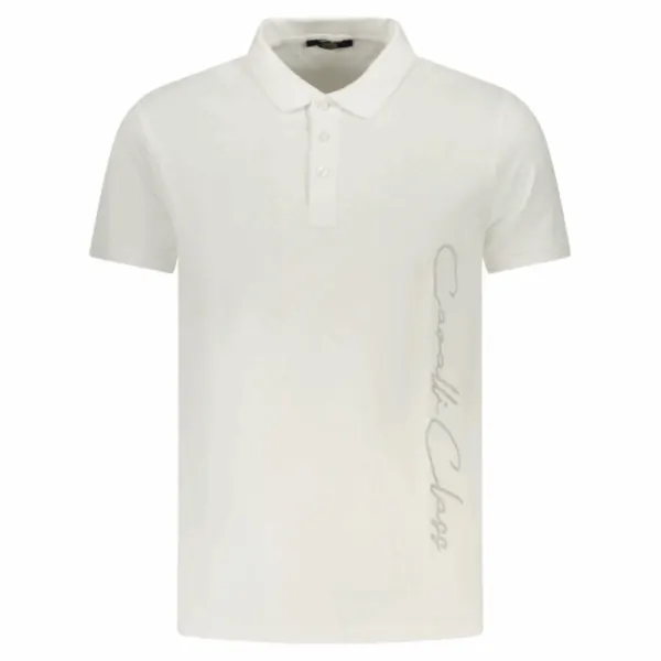 Cavalli Class - Ανδρική Μπλούζα T-Shirt Polo Short Sleeve TXT64FJD060-000533 Λευκό