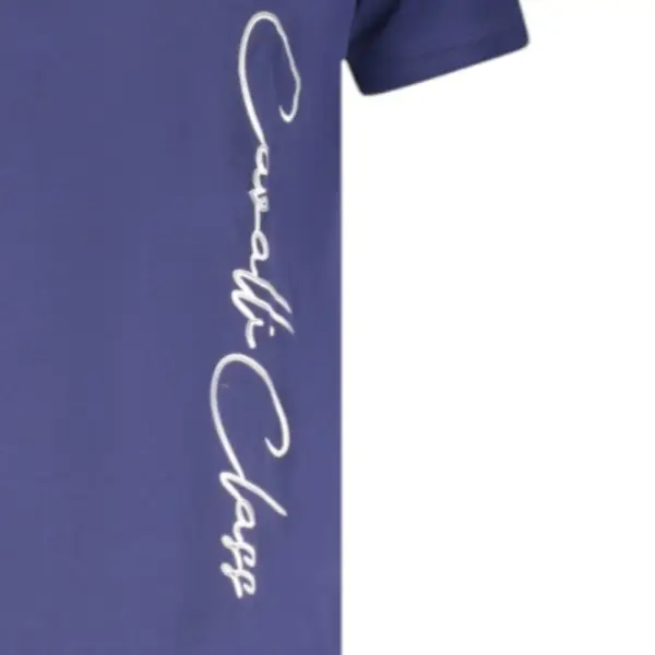 Cavalli Class - Ανδρική Μπλούζα T-Shirt Polo Short Sleeve TXT64FJD060-04551 Μωβ TXT64FJD060-04551