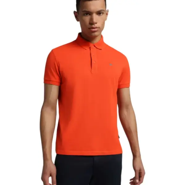 Napapijri - Ανδρικό T-shirt Polo Ealis SS Regular Fit NP0A4H8B-A62 Πορτοκαλί