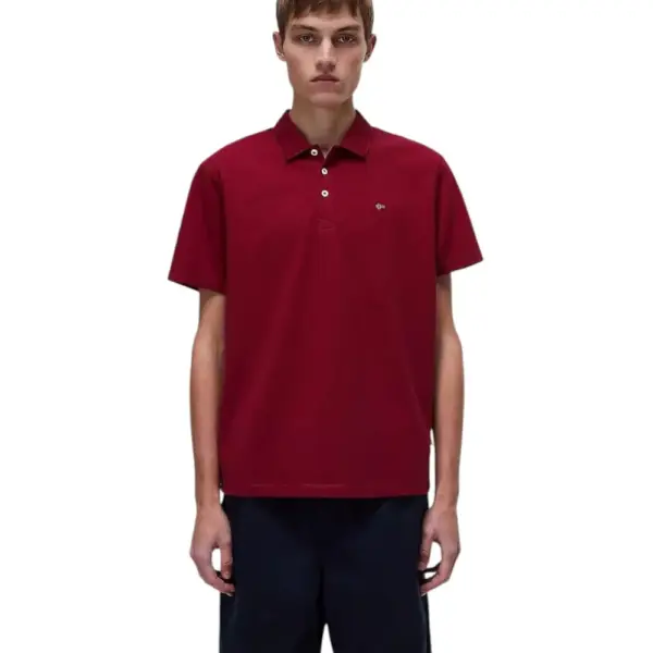 Napapijri - Ανδρικό T-shirt Polo Ealis SS Regular Fit NP0A4H8B-R1E Μπορντό