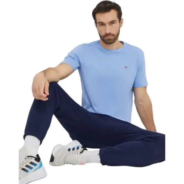 Napapijri - Ανδρικό T-shirt Salis Ss Sum Regular Fit NP0A4H8D-I00 Μπλε NP0A4H8DI00