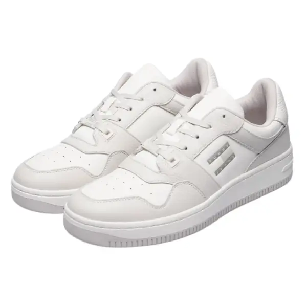 Tommy Hilfiger - Ανδρικά Sneakers Retro Basket Cupsole Tumble EM0EM01513-P06 Λευκό