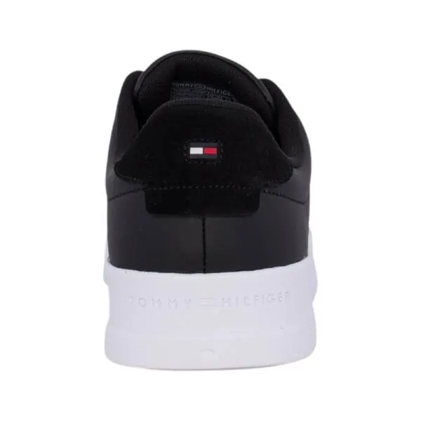 Tommy Hilfiger - Ανδρικά Sneakers Th Court Lth Detail Ess EM0EM04971-BDS Μαύρο EM0EM04971-BDS