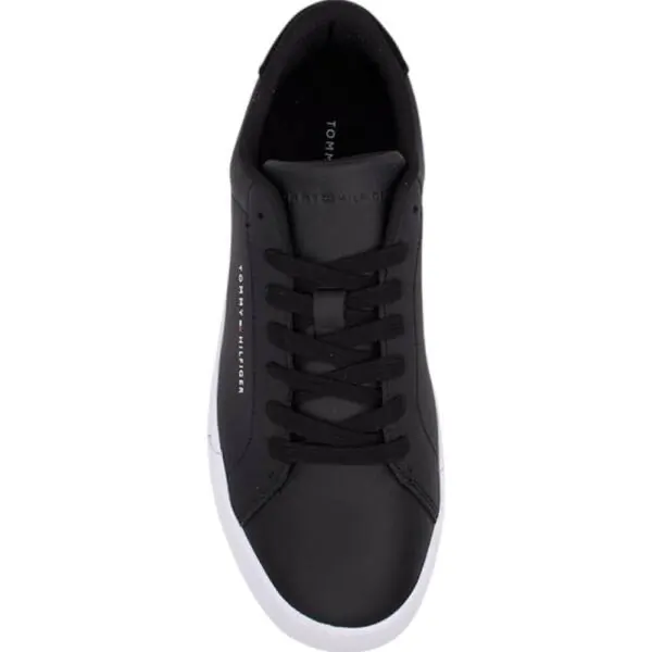 Tommy Hilfiger - Ανδρικά Sneakers Th Court Lth Detail Ess EM0EM04971-BDS Μαύρο EM0EM04971-BDS