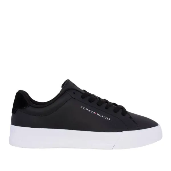 Tommy Hilfiger - Ανδρικά Sneakers Th Court Lth Detail Ess EM0EM04971-BDS Μαύρο
