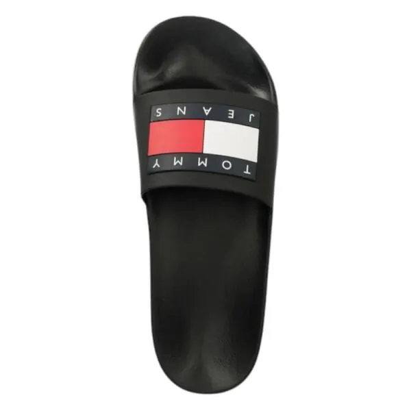 Tommy Hilfiger - Ανδρικές Παντόφλες Pool Slides EM0EM01191-BDS Μαύρο EM0EM01191-BDS