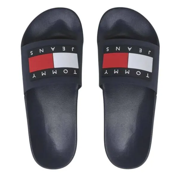 Tommy Hilfiger - Ανδρικές Παντόφλες Pool Slides EM0EM01191-C1G Μπλε Σκούρο EM0EM01191-C1G