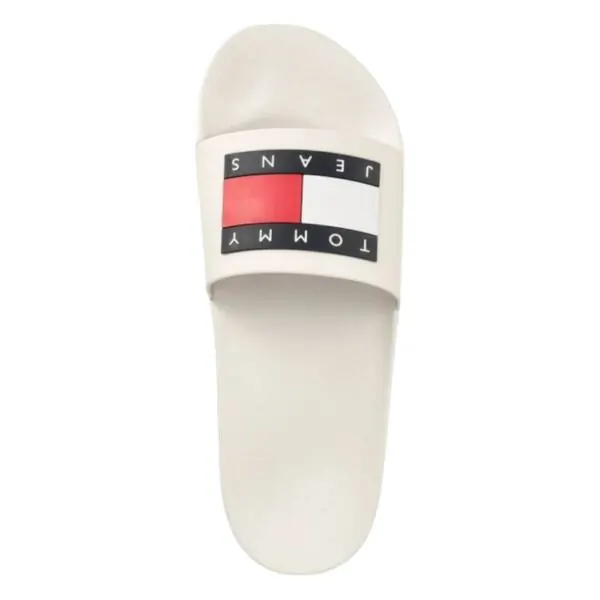 Tommy Hilfiger - Ανδρικές Παντόφλες Pool Slides EM0EM01191-TCR Εκρού EM0EM01191-TCR
