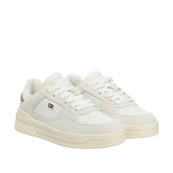Tommy Hilfiger - Γυναικεία Sneakers Essential Basket FW0FW08456-YBL Εκρού FW0FW08456-YBL