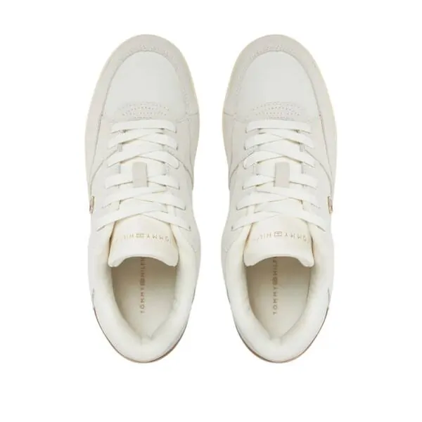 Tommy Hilfiger - Γυναικεία Sneakers Essential Basket FW0FW08456-YBL Εκρού FW0FW08456-YBL