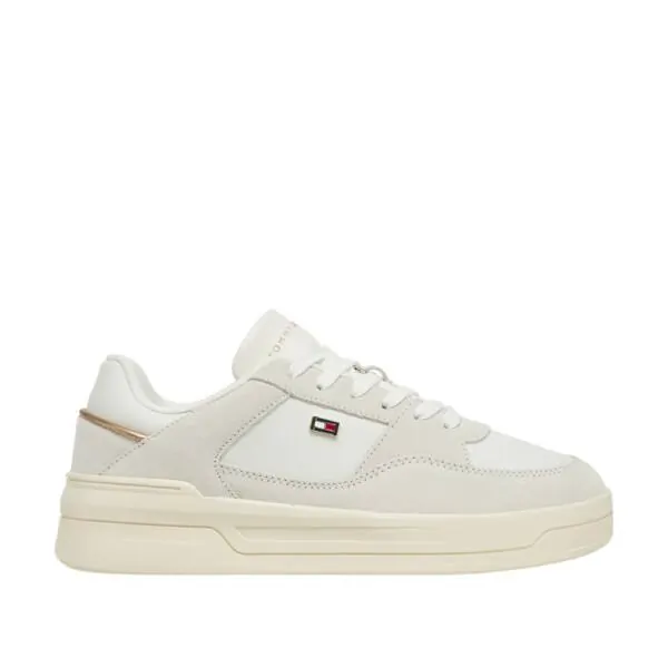 Tommy Hilfiger - Γυναικεία Sneakers Essential Basket FW0FW08456-YBL Εκρού