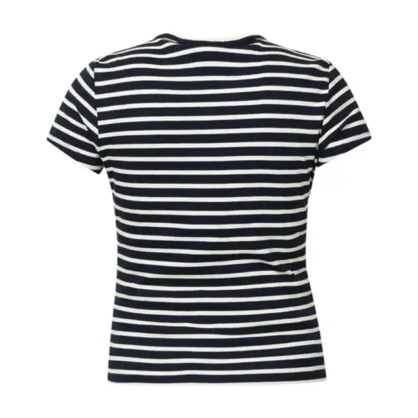 Tommy Hilfiger - Γυναικείο T-shirt Essential Rib-Knit Slim Fit DW0DW17383-0A6 Μπλε Ναυτικό DW0DW17383-0A6