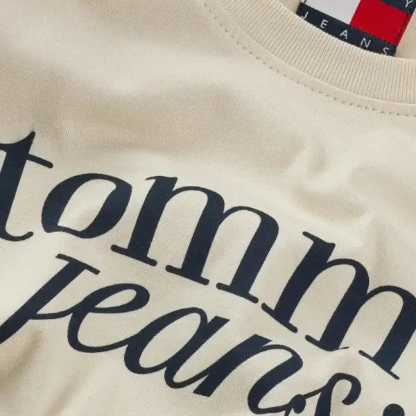 Tommy Hilfiger - Γυναικείο T-shirt Essential Slim Fit DW0DW19447-ACG Μπεζ DW0DW19447-ACG