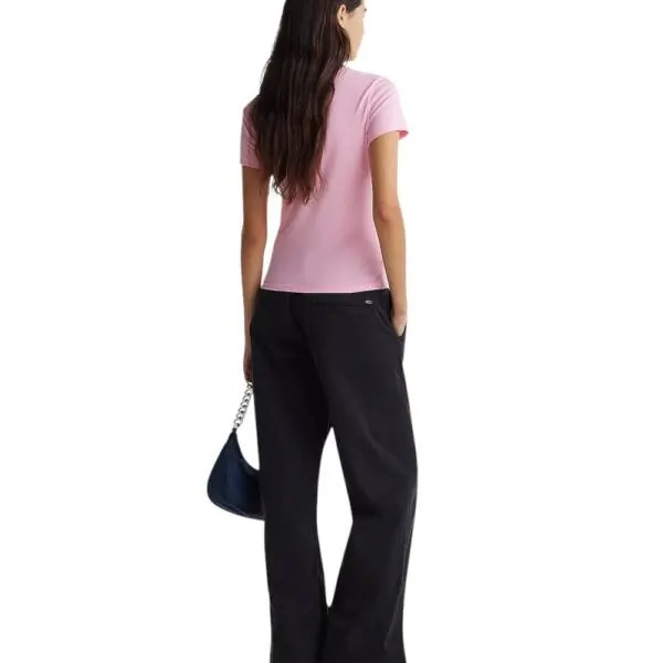 Tommy Hilfiger - Γυναικείο T-shirt Essential Slim Fit DW0DW19447-TPF Ροζ DW0DW19447-TPF