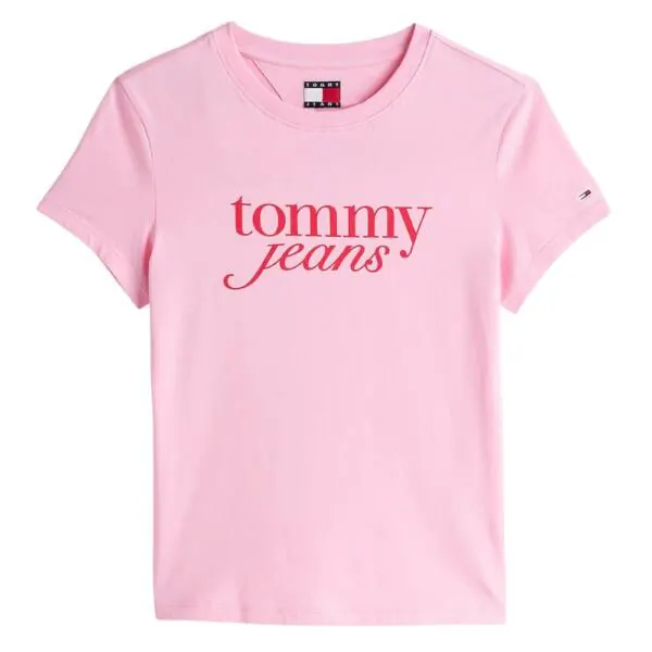 Tommy Hilfiger - Γυναικείο T-shirt Essential Slim Fit DW0DW19447-TPF Ροζ DW0DW19447-TPF
