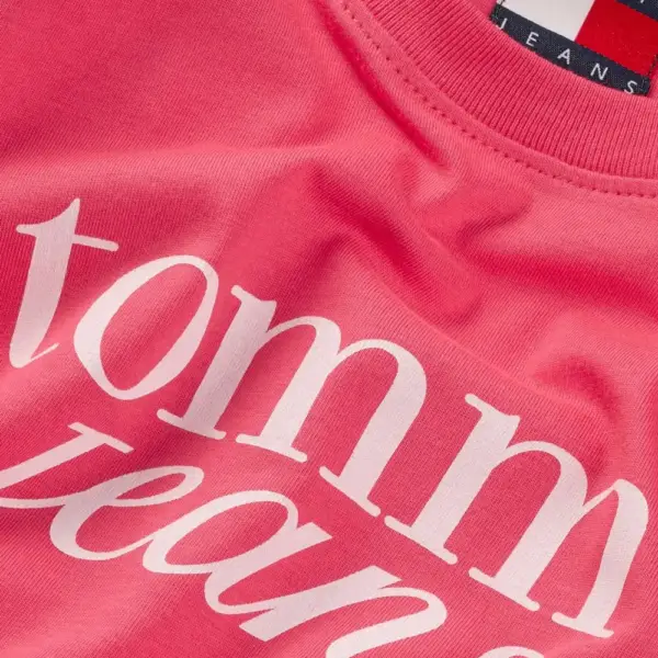 Tommy Hilfiger - Γυναικείο T-shirt Essential Slim Fit DW0DW19447-XI2 Ροζ DW0DW19447-XI2