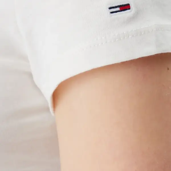 Tommy Hilfiger - Γυναικείο T-shirt Essential Slim Fit DW0DW19447-YBH Εκρού DW0DW19447-YBH