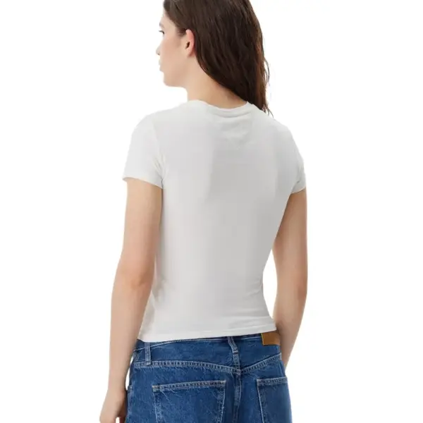 Tommy Hilfiger - Γυναικείο T-shirt Essential Slim Fit DW0DW19447-YBH Εκρού DW0DW19447-YBH