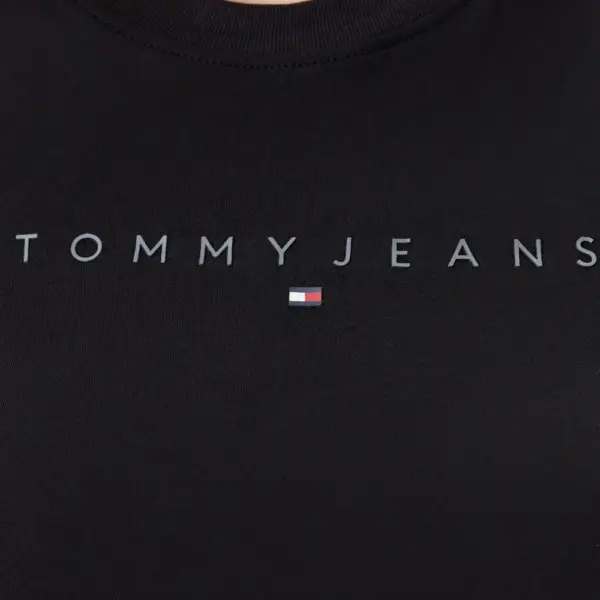 Tommy Hilfiger - Γυναικείο T-shirt Tonal Linear Slim Fit DW0DW20315-BDS Μαύρο DW0DW20315-BDS