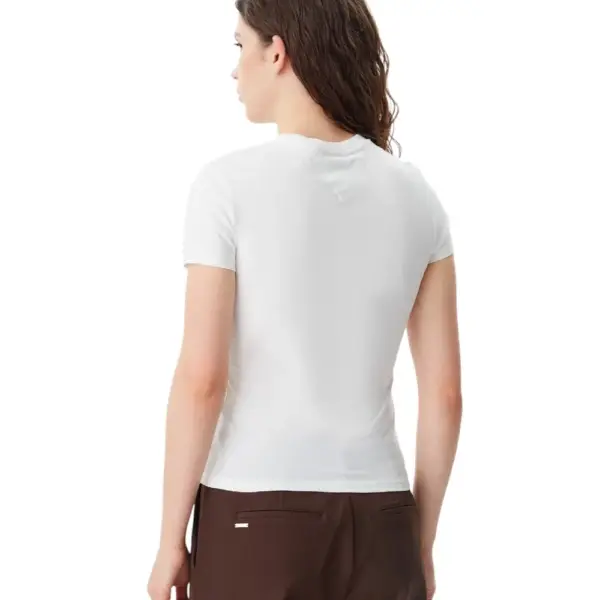 Tommy Hilfiger - Γυναικείο T-shirt Tonal Linear Slim Fit DW0DW20315-YBL Εκρού DW0DW20315-YBL