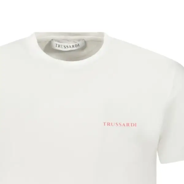 Trussardi Jeans - Ανδρικό T-Shirt Brush TRU25MTS03-01WHIT Λευκό TRU25MTS03-01WHIT