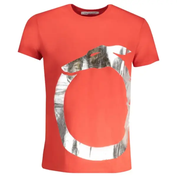 Trussardi Jeans - Ανδρικό T-Shirt TRU2MTS01-11RED Κόκκινο