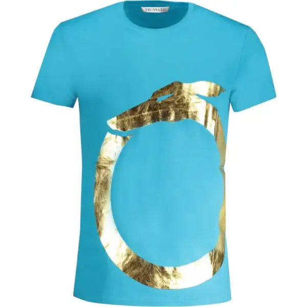 Trussardi Jeans - Ανδρικό T-Shirt TRU2MTS01-12TEAL Γαλάζιο