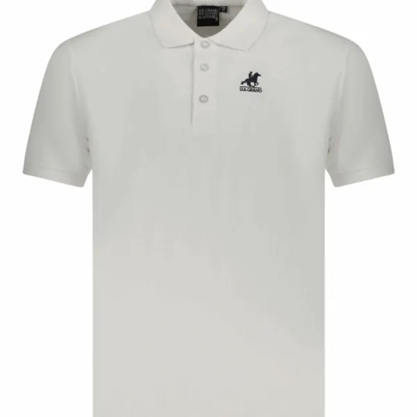 U.S. Grand Polo - Ανδρικό T-shirt Polo AU02658-6BIANC Λευκό AU02658-BIANC