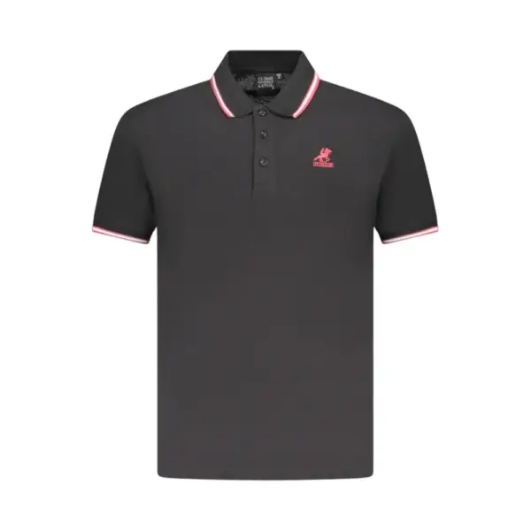 U.S. Grand Polo - Ανδρικό T-shirt Polo AU02660-23NERO Μαύρο