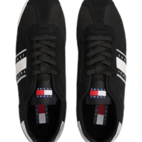 Tommy Hilfiger - Γυναικεία Sneakers Th Low‑Top Runner EN0EN02706-BDS Μαύρο EN0EN02706-BDS